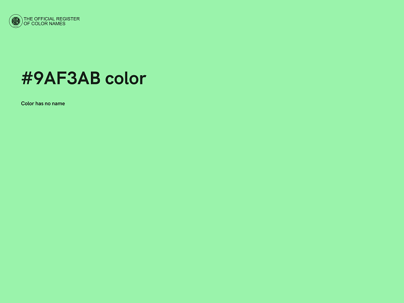 #9AF3AB color image