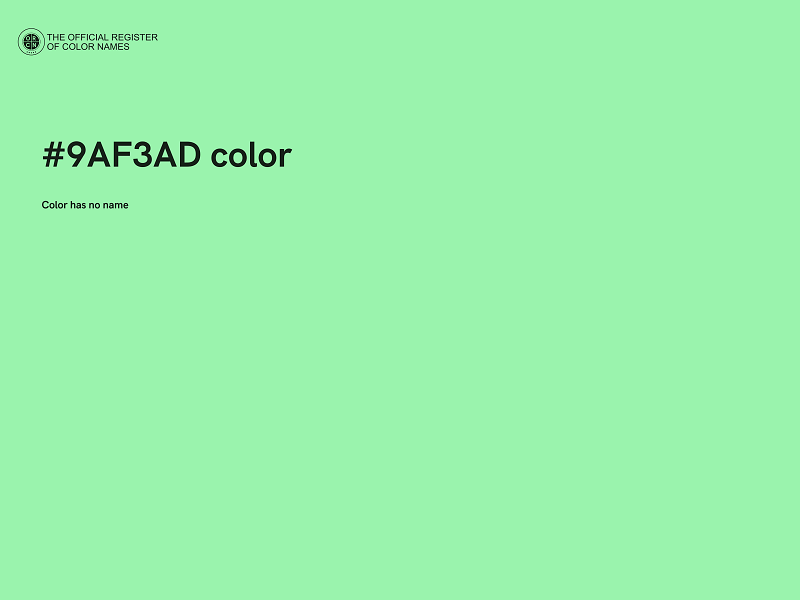 #9AF3AD color image