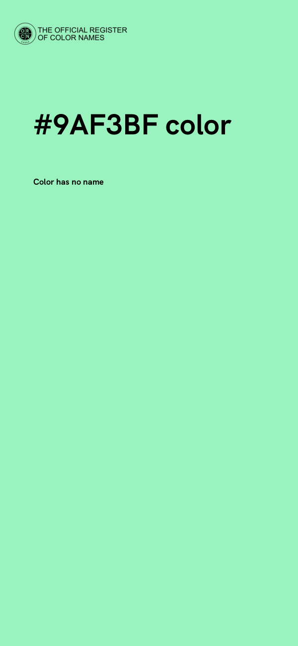 #9AF3BF color image