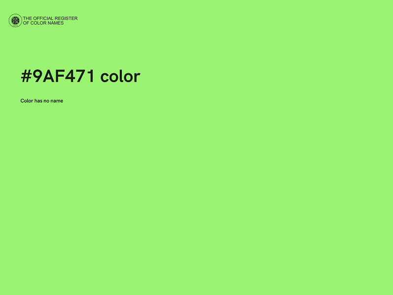 #9AF471 color image