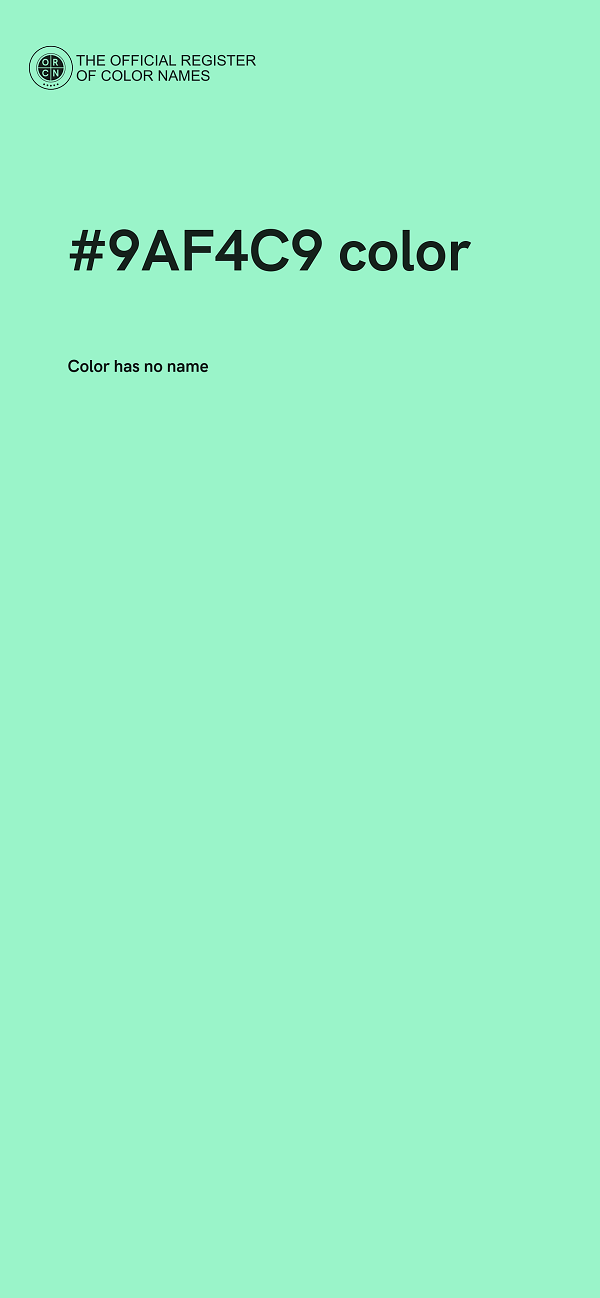 #9AF4C9 color image