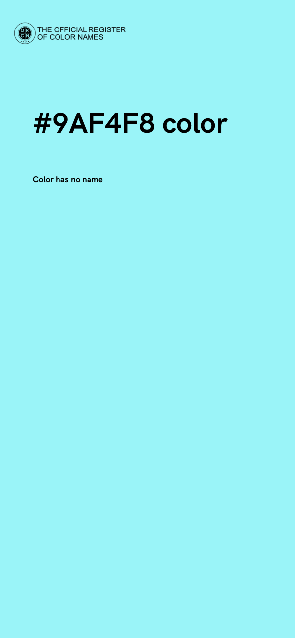#9AF4F8 color image
