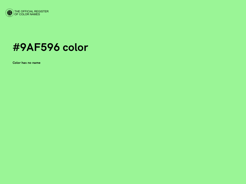 #9AF596 color image