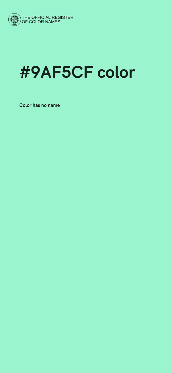 #9AF5CF color image