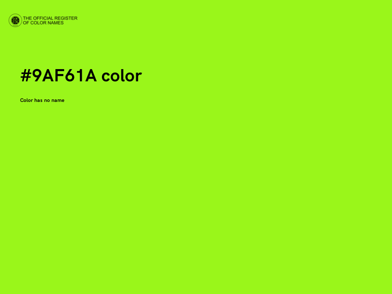 #9AF61A color image
