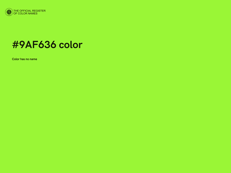 #9AF636 color image