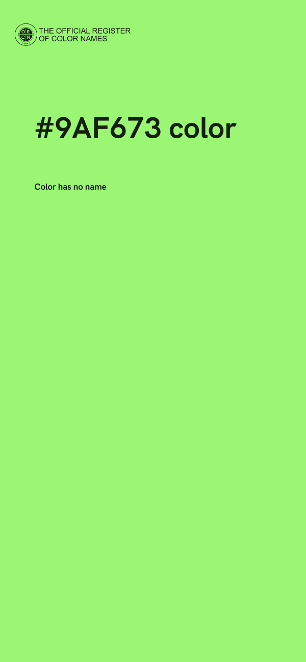 #9AF673 color image