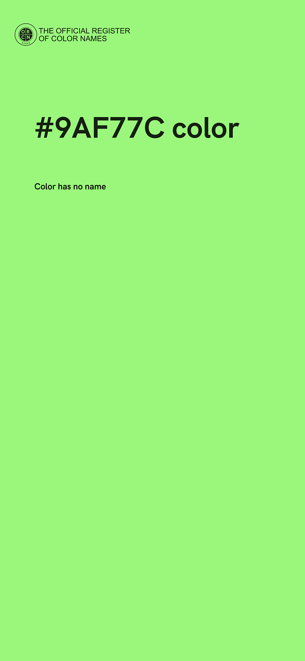 #9AF77C color image