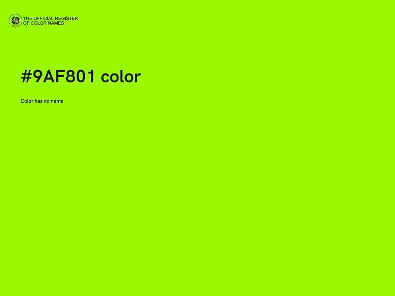 #9AF801 color image