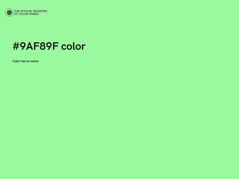 #9AF89F color image