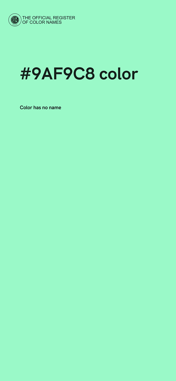 #9AF9C8 color image
