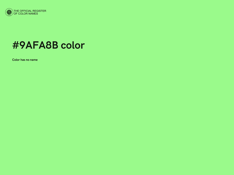 #9AFA8B color image