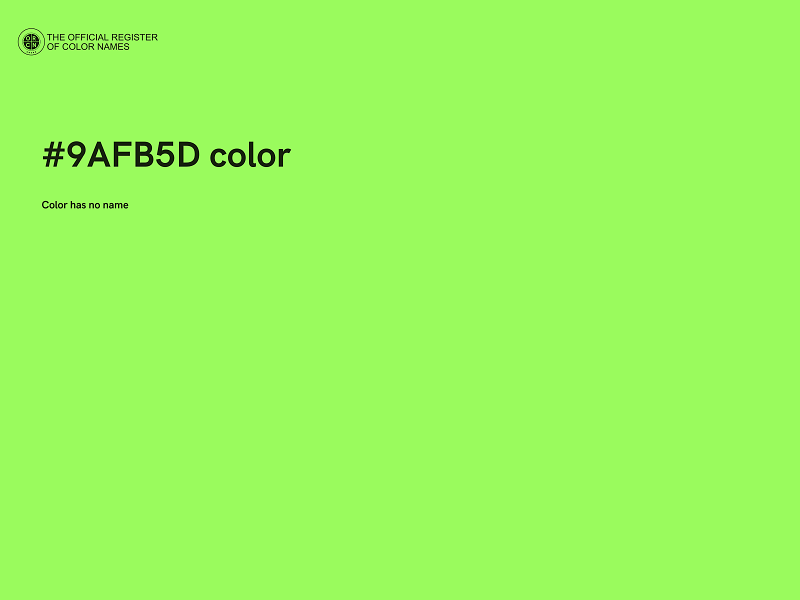 #9AFB5D color image