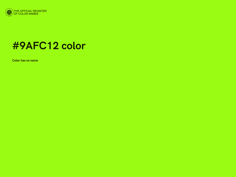 #9AFC12 color image