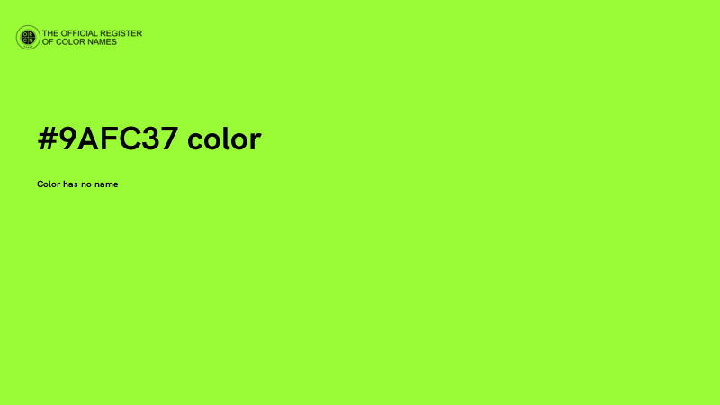 #9AFC37 color image