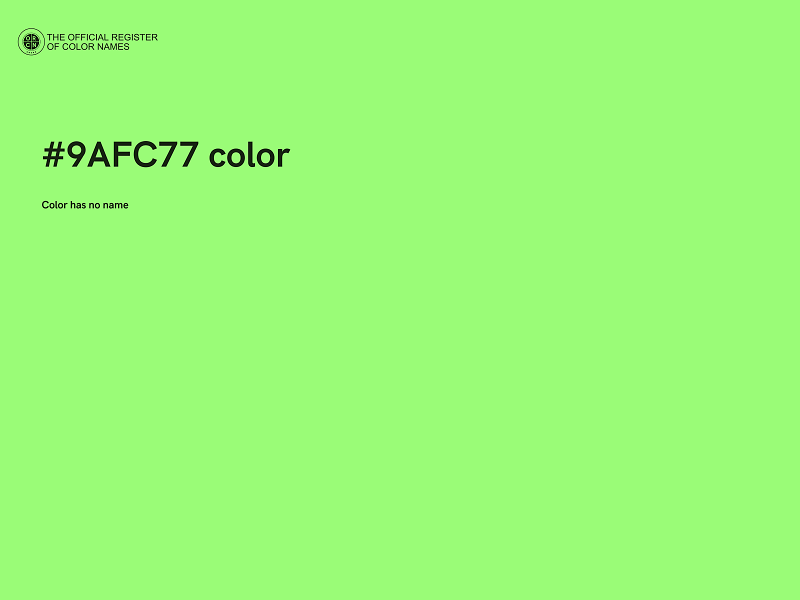 #9AFC77 color image