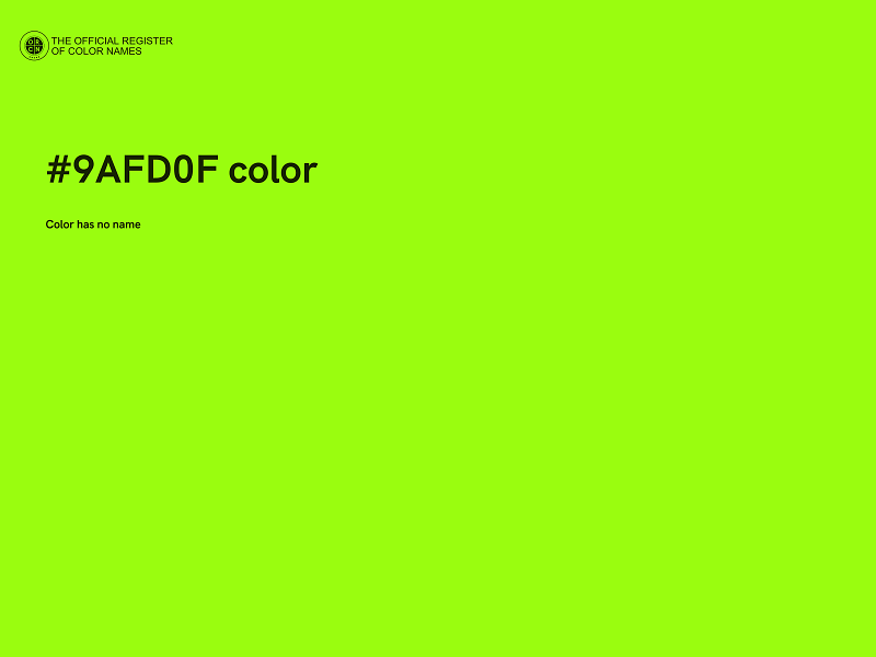 #9AFD0F color image