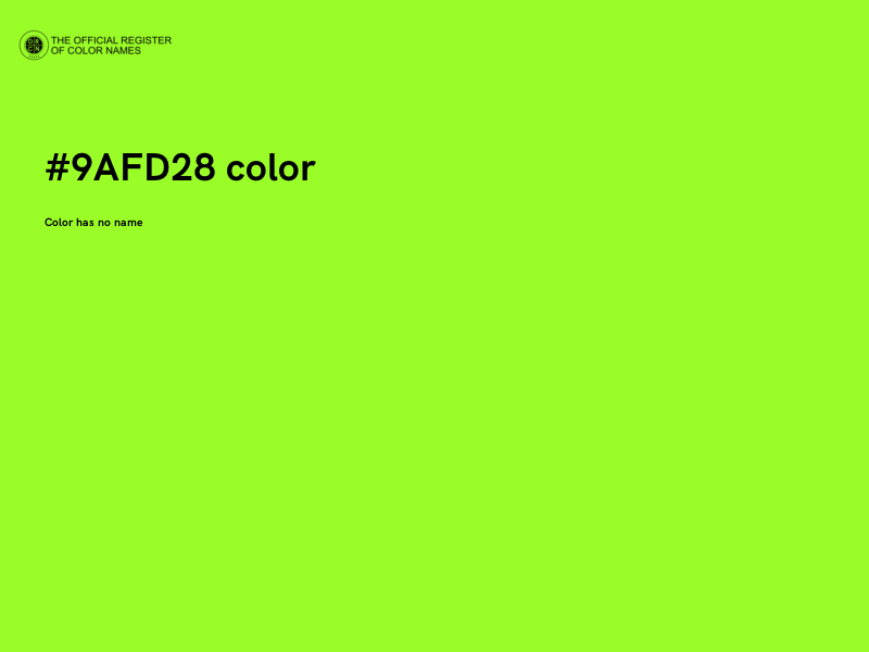 #9AFD28 color image