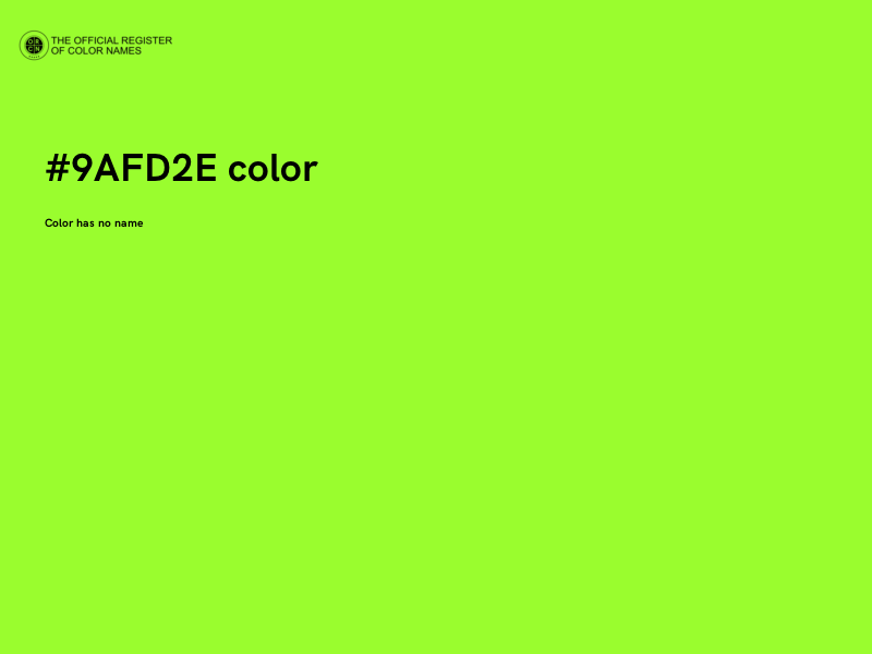 #9AFD2E color image