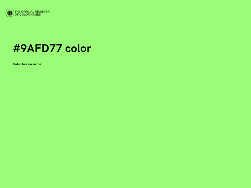 #9AFD77 color image