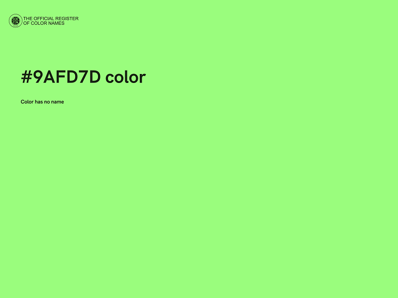 #9AFD7D color image