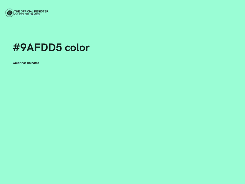 #9AFDD5 color image