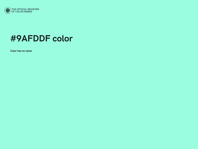 #9AFDDF color image