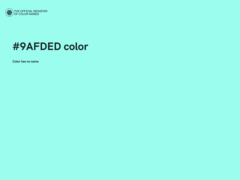 #9AFDED color image