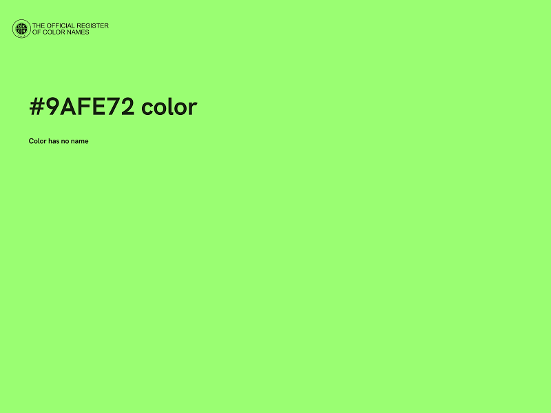 #9AFE72 color image