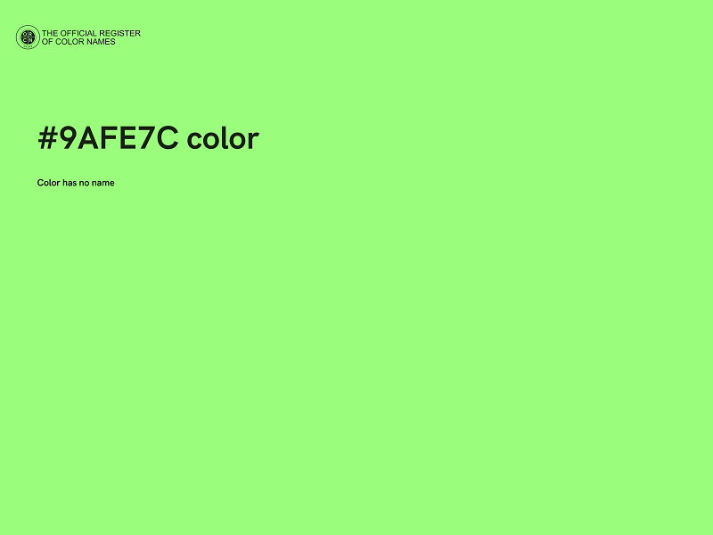 #9AFE7C color image