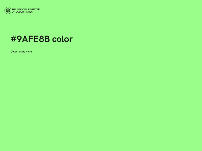 #9AFE8B color image