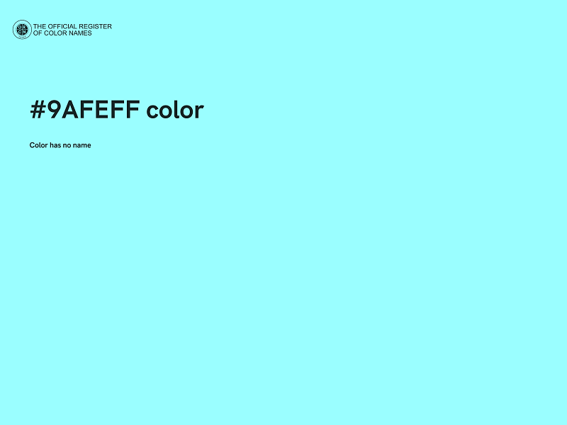 #9AFEFF color image
