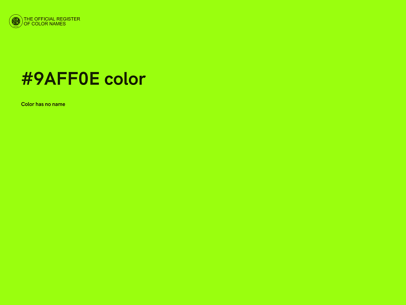 #9AFF0E color image