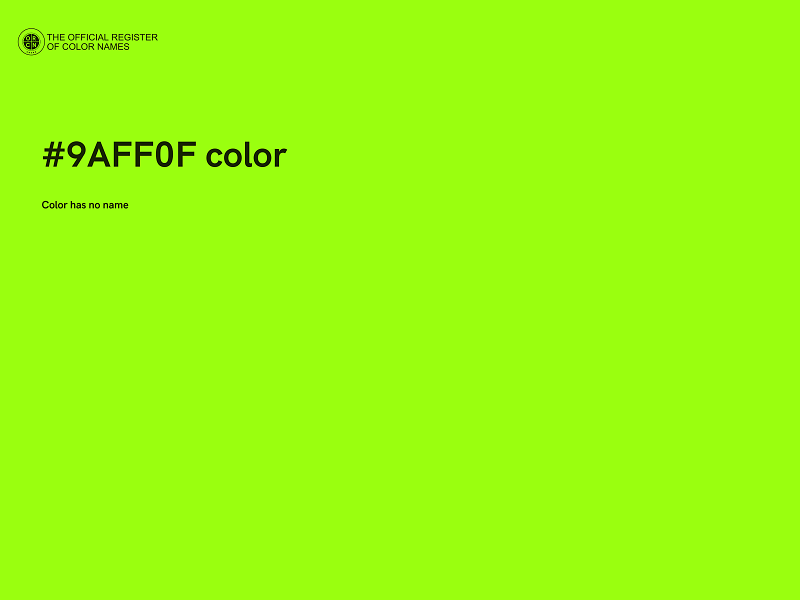 #9AFF0F color image