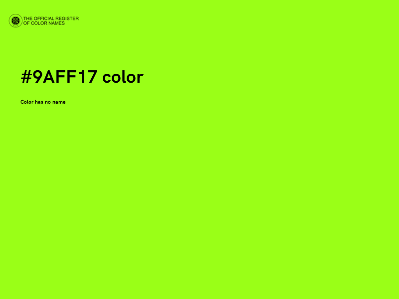 #9AFF17 color image