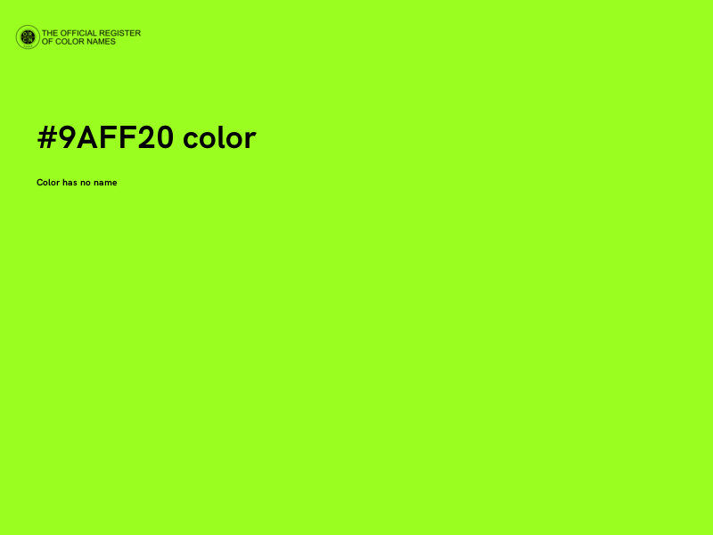 #9AFF20 color image