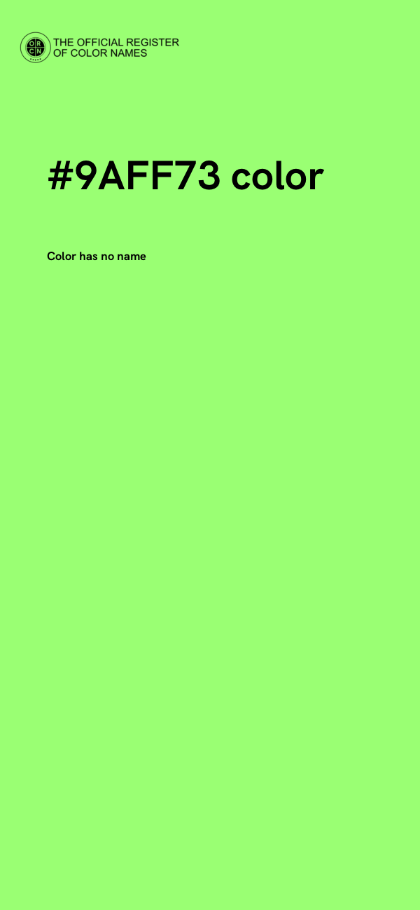 #9AFF73 color image