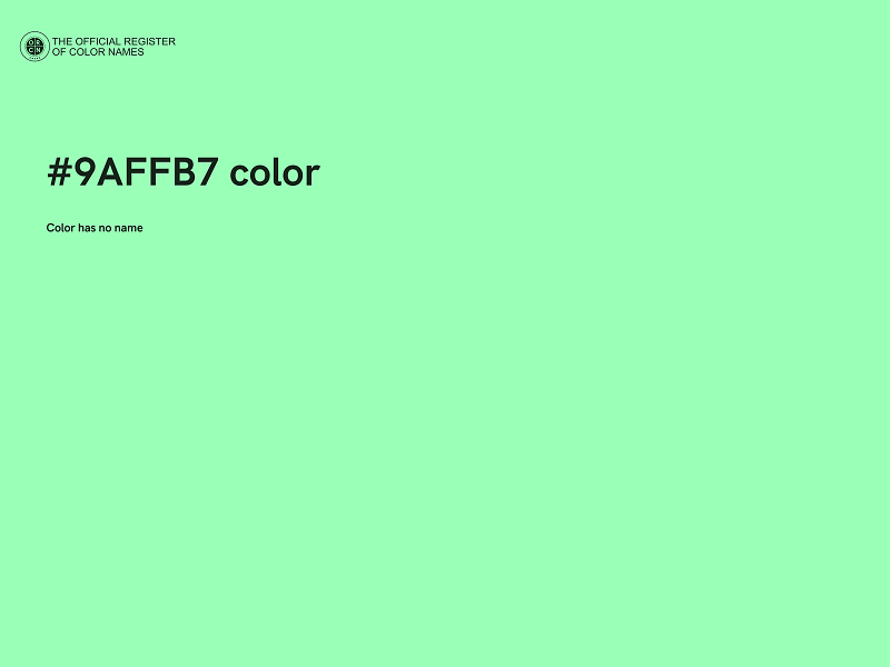 #9AFFB7 color image