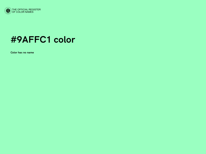 #9AFFC1 color image