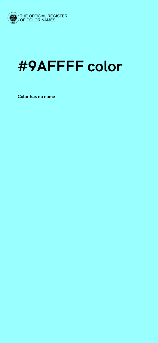 #9AFFFF color image