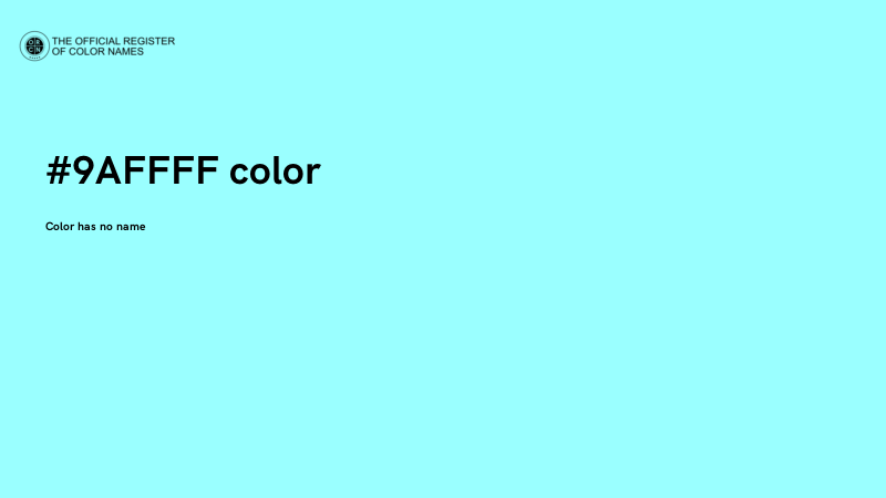 #9AFFFF color image