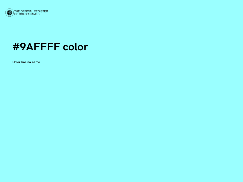 #9AFFFF color image