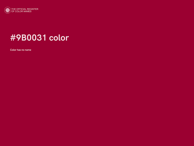 #9B0031 color image