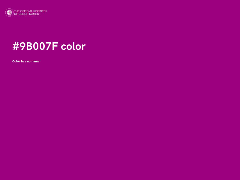 #9B007F color image