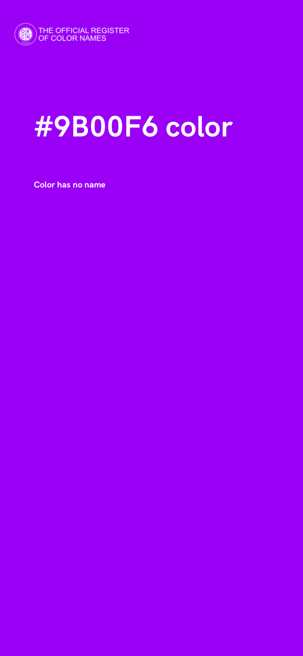 #9B00F6 color image