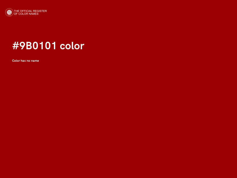 #9B0101 color image