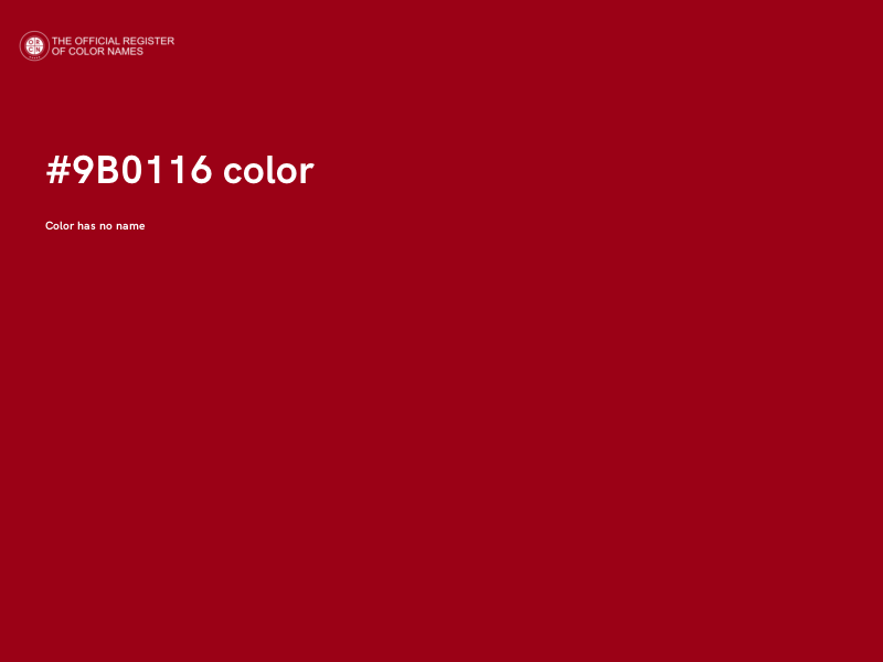#9B0116 color image