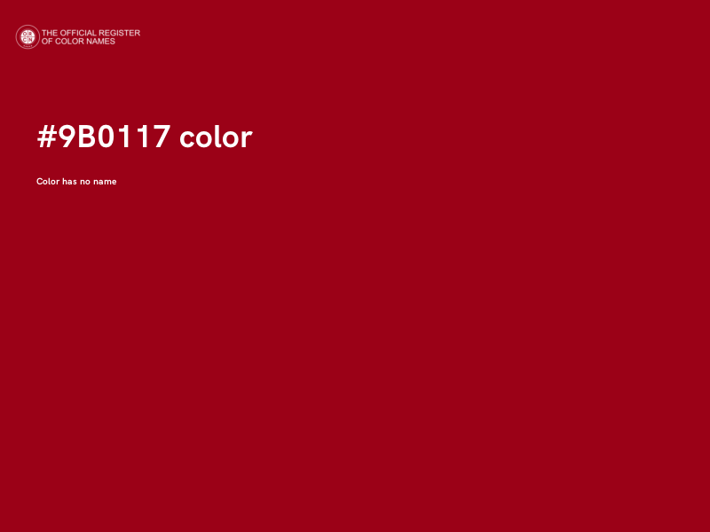 #9B0117 color image