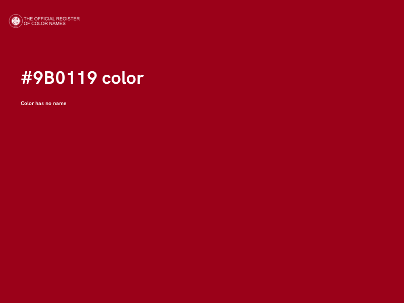 #9B0119 color image