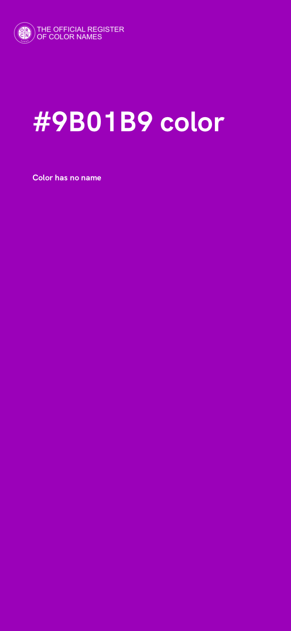#9B01B9 color image